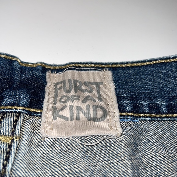 Furst of a Kind denim reworked shorts - Picture 2 of 4